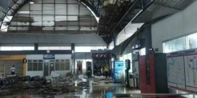 Diterjang Hujan Deras dan Angin Kencang, Atap Stasiun Serpong Rusak
