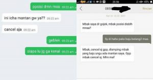 Ini Chat Ojek Online Ketika Ketemu Mantan, Jadi Baper Deh