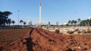 Revitalisasi Monas Dihentikan Sementara