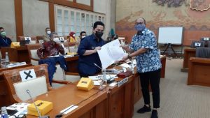 Di Depan Menteri BUMN Erick ThohirAndre Rosiade Suarakan Hak Pensiunan Semen Padang