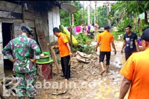 Banjir Bandang Dharmasraya, Puluhan KK Terendam, 2 Rumah Hanyut