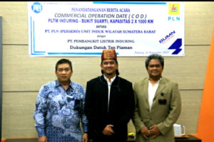 Usai COD, PLN Sumbar Tambah Pasokan Tenaga Listrik Bahan Bakar EBT