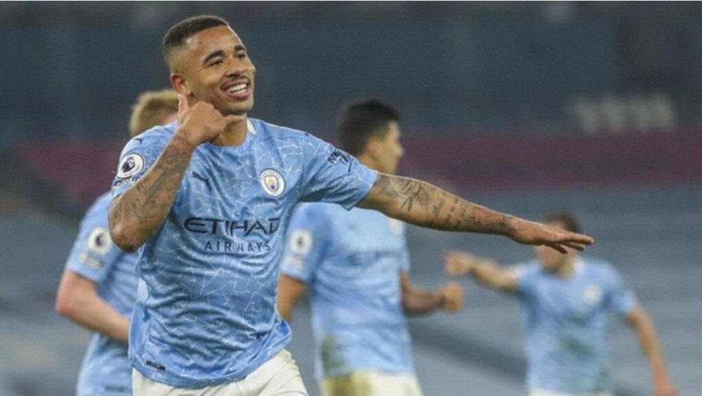 Gabriel Jesus Sumbang Gol Kemenangan Manchester City 4-1 Vs  Bruge