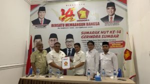 Dipercaya DPP, Verry Mulyadi Pimpin DPC Gerindra Padang