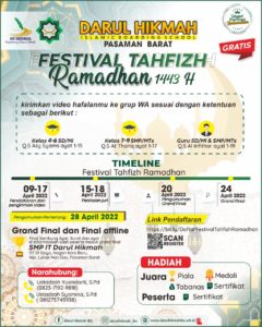 Segera Daftar! Darul Hikmah Islamic Boarding School Pasbar Gelar Festival Tahfizh Ramadhan