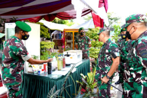 Danrem 032 Wirabraja Apresiasi Produktivitas Prajurit TNI Yonif 133/Yudha Sakti