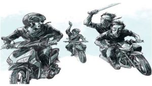 Remaja Anggota Geng Motor Provokasi Warga Berhasil di Tangkap Setelah Dikejar