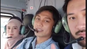 Gaya Leslar Pakai Helikopter Jenguk Korban Gempa Cianjur Dengan Rudy Salim