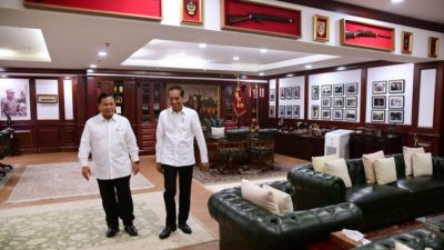 Pertemuan Jokowi dan Prabowo di Kantor Kementerian Pertahanan