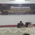 KPU Pasaman Gelar Sosialisasi Persiapan Pendaftaran Pasangan Calon Perseorangan Buapti Dan Wakil Bupati pada Pilkada 2024