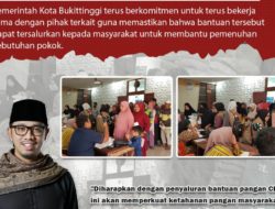 4.876 KK di 24 Kelurahan di Bukittinggi Terima CBP