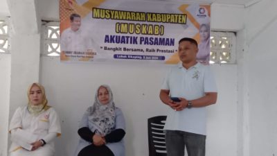 Fadly Mimanda Putra Terpilih Jadi Ketua Pengcab Akuatik Pasaman Periode 2024 – 2029