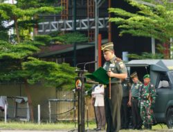 Korem 032/wbr Gelar Upacara Bulanan