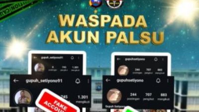 Waspada Akun Palsu Wakapolda Sumbar di Medsos
