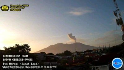 Gunung Marapi Kembali Erupsi