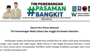 Himbauan Kampanye Santun: Tim Welly-Anggit Tegaskan Komitmen untuk Pilkada Damai