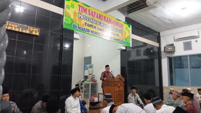 Ketua DPRD Sumbar Muhidi Safari Ramadan ke Masjid Nurul Hikmah Tampuniak Nagari Pauah Pasaman