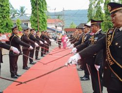 Polres Pasaman Gelar  Tradisi Farewell Pisah Sambut Kapolres Pasaman
