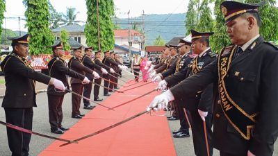Polres Pasaman Gelar  Tradisi Farewell Pisah Sambut Kapolres Pasaman