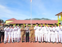 Kasat Lantas Polres Pasaman, Jadi Inspektur Upacara Irup di SMKN 1 Lubuk Sikaping