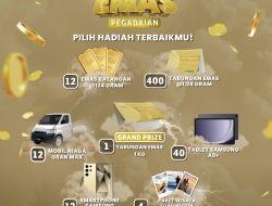PT. Penggadaian Kembali Hadirkan, Undian Berhadiah, Program Badai Emas