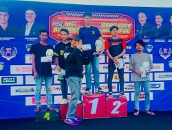 Bagas Kandano, Pelajar SMAN 10 Padang, Juara Bracket Time di Kejurnas Drag Race Pro7 WF
