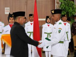 Bupati Pasaman Kukuhkan Paskibraka 2025, Ingatkan Tugas Mulia Mengibarkan Sang Saka Merah Putih