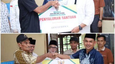Bupati Pasaman dan Wabup Serahkan Bantuan Bedah Rumah di Kecamatan Dua Koto