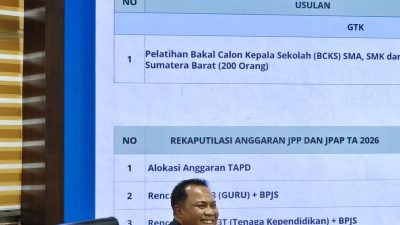 Donizar Dorong Pendidikan Gratis untuk SMA/SMK/SLB di Sumbar