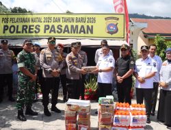 Pastikan Nataru Aman dan Kondusif, Bupati Welly Suhery Tinjau Pos Pelayanan Operasi Lilin Singgalang 2025