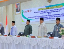 Pemkab Pasaman Matangkan Arah Pembangunan, Bupati Welly Buka Forum Konsultasi Publik RKPD 2027