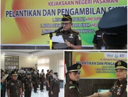 Kajari Pasaman Lantik Tiga Pejabat Eselon IV, Tekankan Integritas dan Soliditas Tim