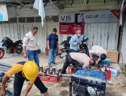 Perumda Tirta Saiyo Pasaman Tanggap Tangani Kebocoran Pipa di Jembatan Mauh