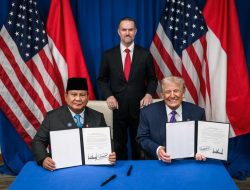 Prabowo dan Donald Trump Teken Perjanjian Perdagangan Timbal Balik Indonesia–AS di Washington