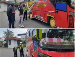 Pastikan Keselamatan Mudik, Satlantas Polres Pasaman Cek Kendaraan dalam Operasi Ketupat Singgalang 2026