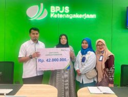 BPJS Ketenagakerjaan Serahkan Santunan JKM Rp42 Juta kepada Ahli Waris Petani di Pasaman
