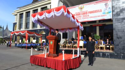 Pimpin Upacara Hari Lahir Pancasila, Bupati Welly Suhery Ajak Masyarakat Perkuat Persatuan dan Nilai Kebangsaan