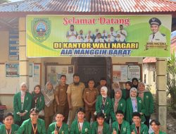 Nagari Aia Manggih Barat Sambut Hangat 19 Mahasiswa KKN Unand, Kolaborasi Wujudkan Nagari yang Maju dan Berdaya