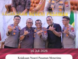 Perkuat Sinergi Penegakan Hukum dan Koordinasi Antar-Aparat, Kajari Pasaman Terima Kunjungan Wakapolres