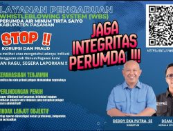 Perumda Air Minum Tirta Saiyo Pasaman Luncurkan Whistleblowing System, Perkuat Tata Kelola Bersih dan Transparan