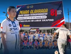 Kobarkan Semangat Kemerdekaan, Karutan Lubuk Sikaping Buka Pekan Olahraga WBP