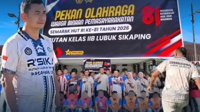 Kobarkan Semangat Kemerdekaan, Karutan Lubuk Sikaping Buka Pekan Olahraga WBP