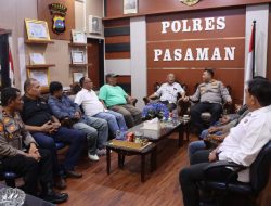 Kapolres Pasaman Terima Silaturahmi PBTS, Perkuat Sinergi dengan Insan Pers