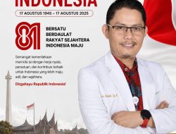 Direktur RSUD Tuanku Imam Bonjol dr. Hamdi, Sp.A. Mengucapkan Selamat Hut RI Ke 81