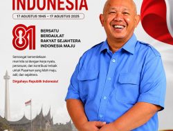 Direktur Perumda Air Minum Tirta Saiyo Kabupaten Pasaman Deddy Eka Putra, S.E Mengucapkan Selamat HUT RI Ke 81