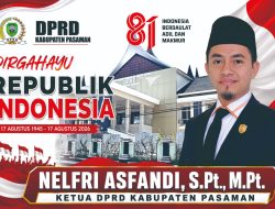 Ketua DPRD Pasaman Ajak Masyarakat Jadikan HUT RI ke-81 Momentum Perkuat Persatuan dan Gotong Royong