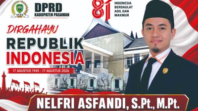 Ketua DPRD Pasaman Ajak Masyarakat Jadikan HUT RI ke-81 Momentum Perkuat Persatuan dan Gotong Royong