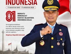 Karutan Kelas IIB Lubuk Sikaping Resman Hanafi, S.Pt., M.M. Mengucapkan Selamat HUT RI ke 81