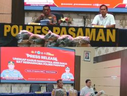 16 Paket Besar Ganja Disita, Polres Pasaman Persempit Jalur Peredaran Narkoba di Lintas Sumatera