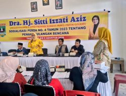 Sosialisasikan Perda Bencana, Sitti Izzati Aziz Ajak Warga Ketaping Tingkatkan Kesiapsiagaan